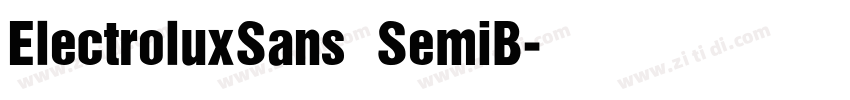 ElectroluxSans SemiB字体转换